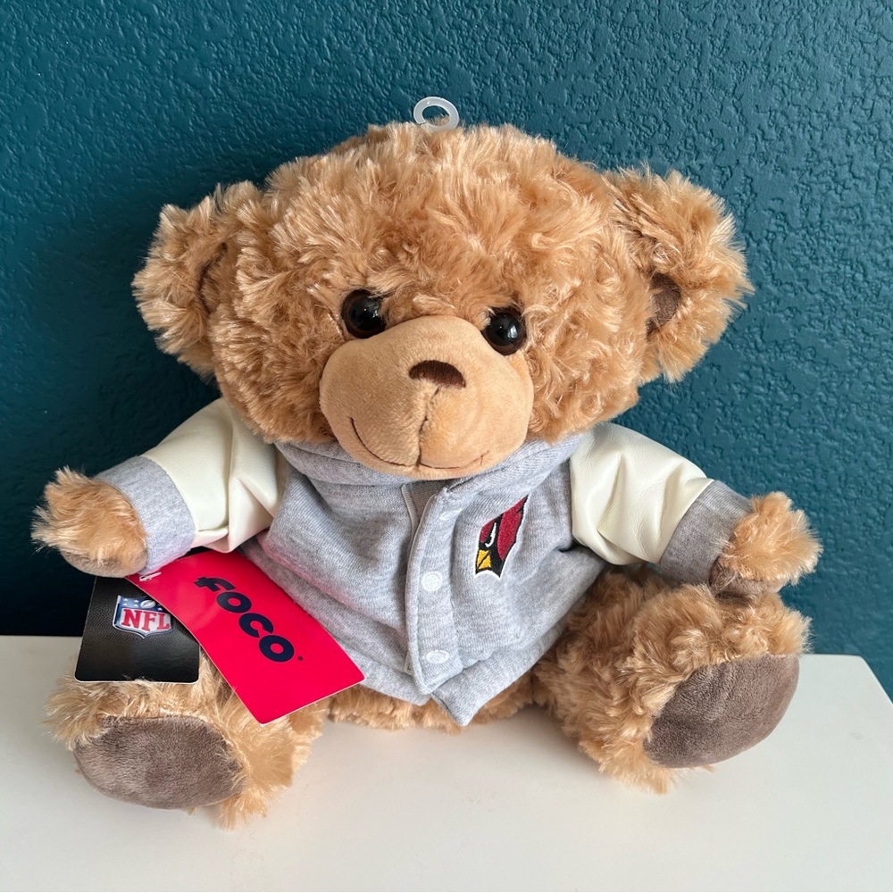 NFL Licensed FOCO Arizona Cardinals Football Stuffed Bear NWT